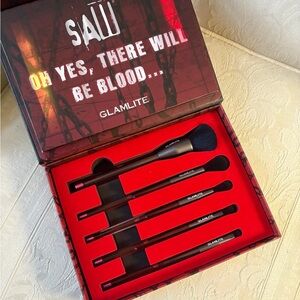 Glamlite x Saw Makeup Brush Set & Storage Box BNIB
